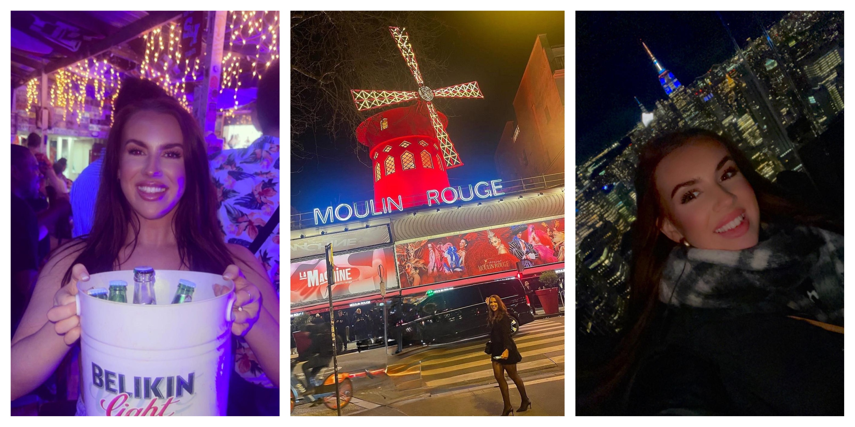 Deanna enjoying trips to Paris, New York and Belize.